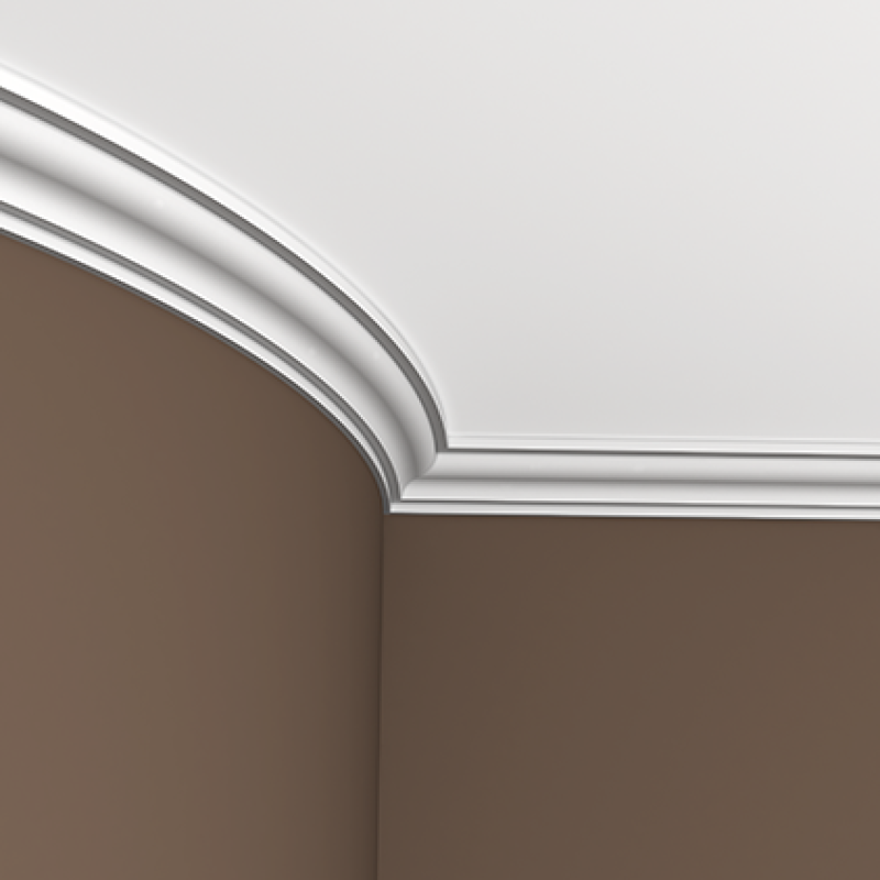 Плинтус потолочный без орнамента 1.50.103