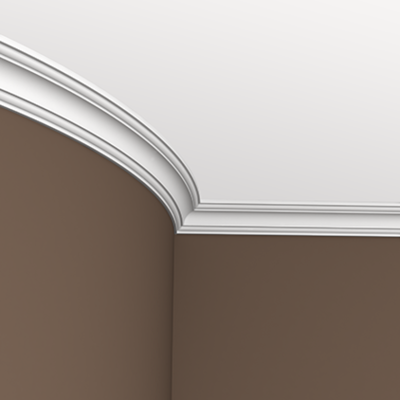 Плинтус потолочный без орнамента 1.50.115