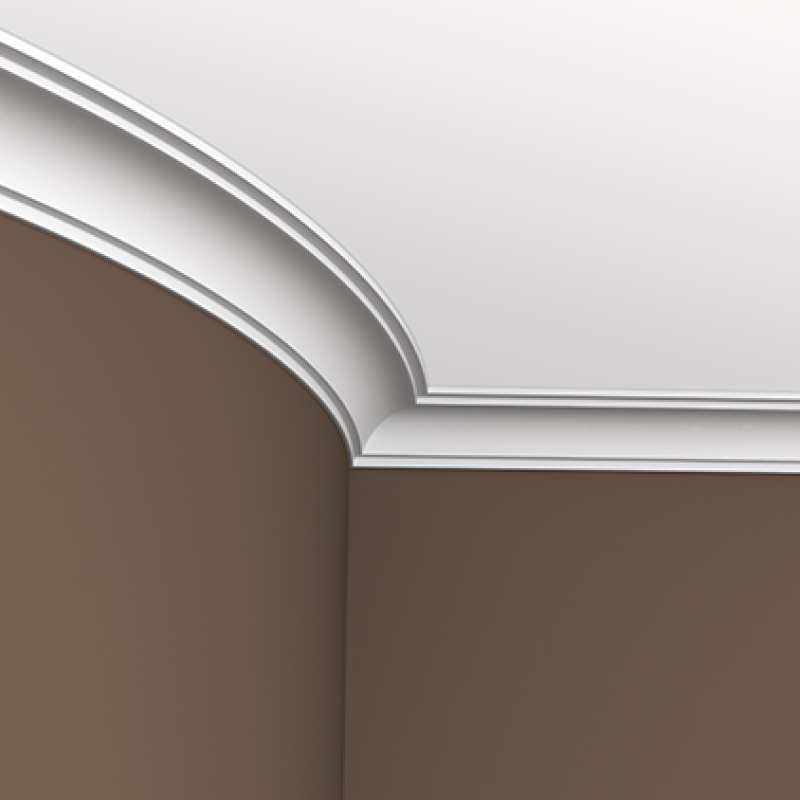 Плинтус потолочный без орнамента 1.50.160