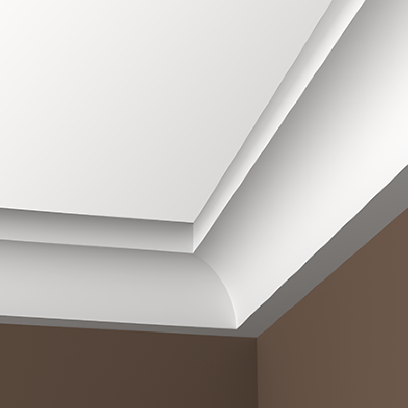 Плинтус потолочный без орнамента 1.50.264