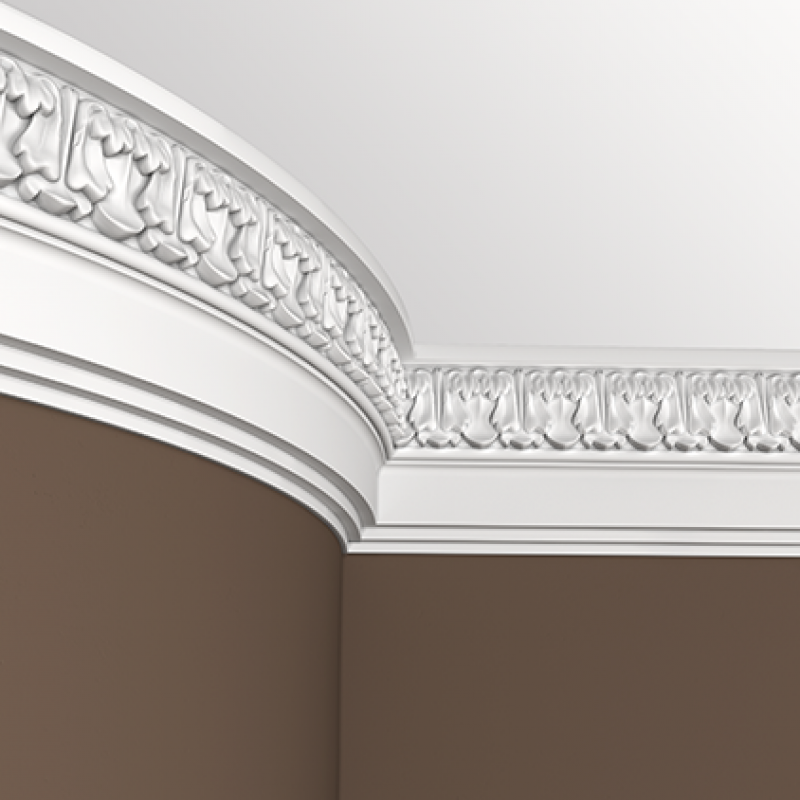 потолочный плинтус с орнаментом Гибкий 1.50.136F