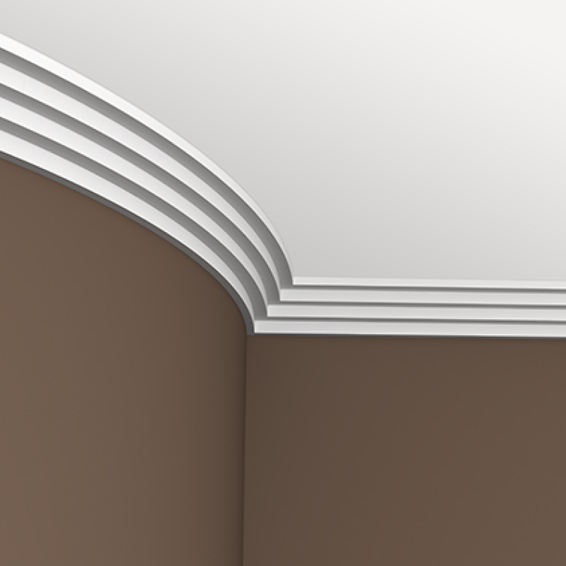 Плинтус потолочный без орнамента 1.50.140
