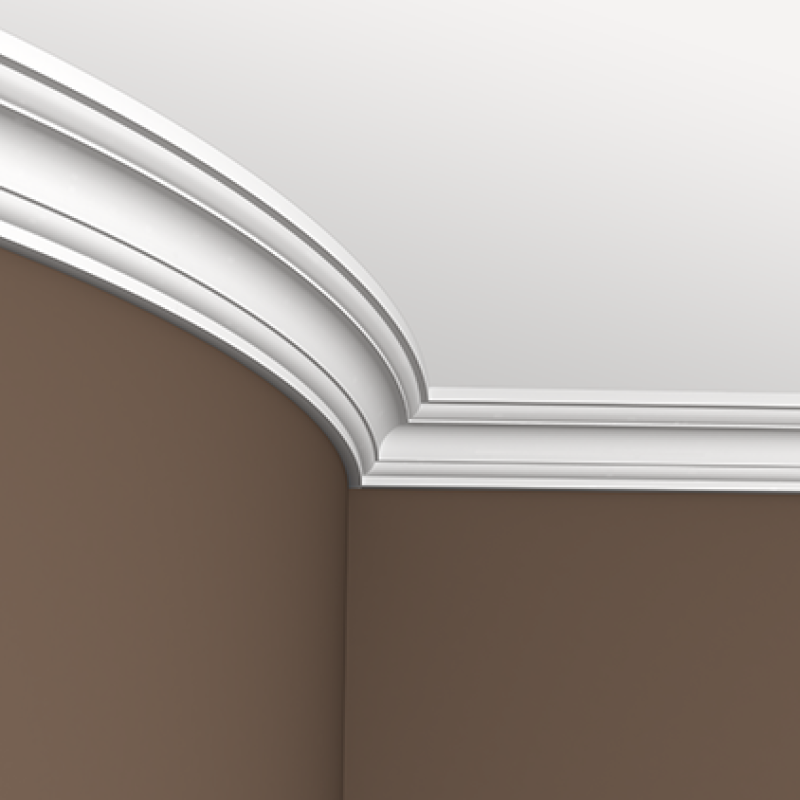 Плинтус потолочный без орнамента 1.50.141