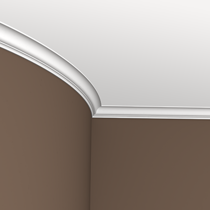 Плинтус потолочный без орнамента 1.50.158 гибкий