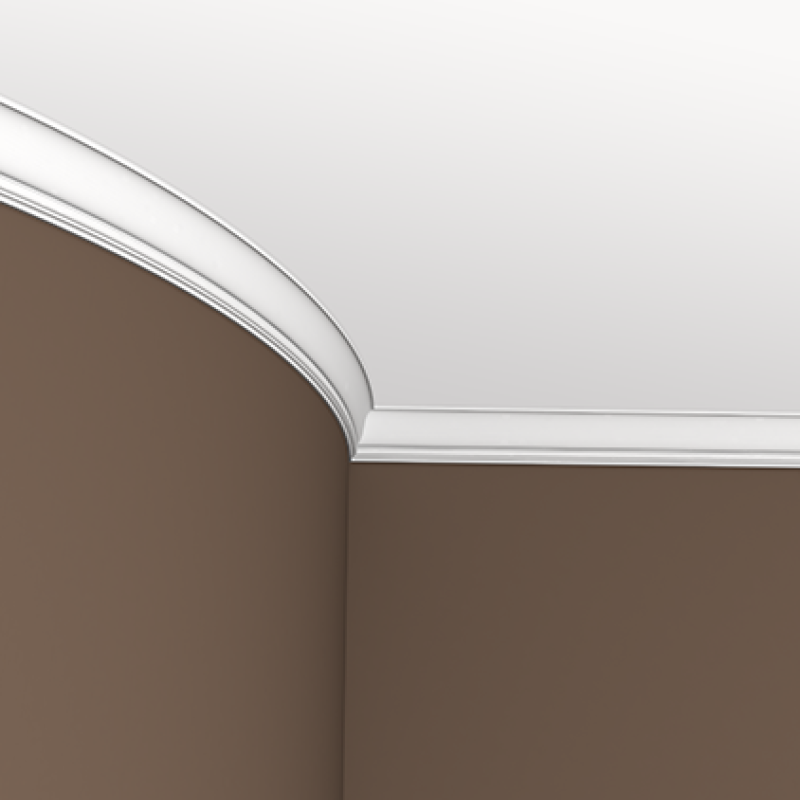 Плинтус потолочный без орнамента 1.50.159 гибкий