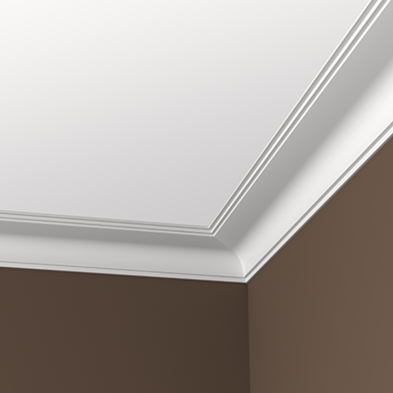 Плинтус потолочный без орнамента 1.50.170