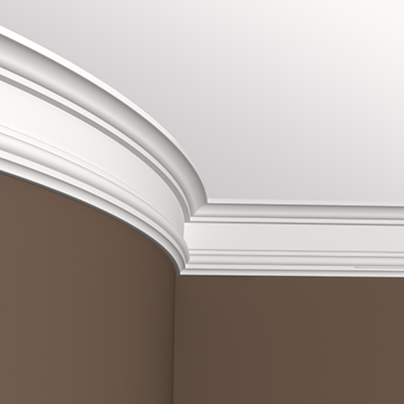 Плинтус потолочный без орнамента 1.50.177
