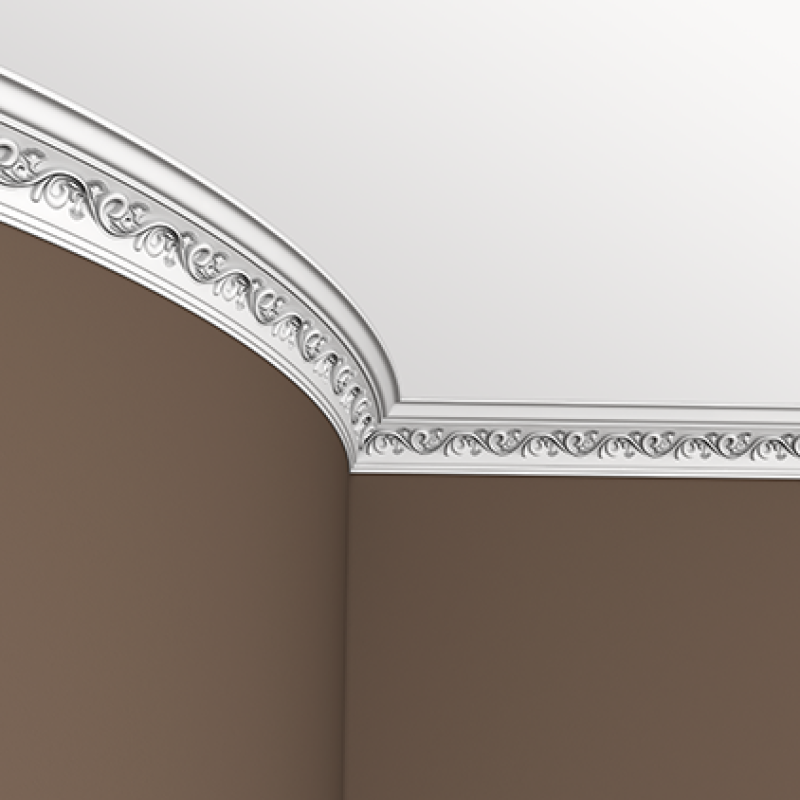 потолочный плинтус с орнаментом 1.50.189 гибкий