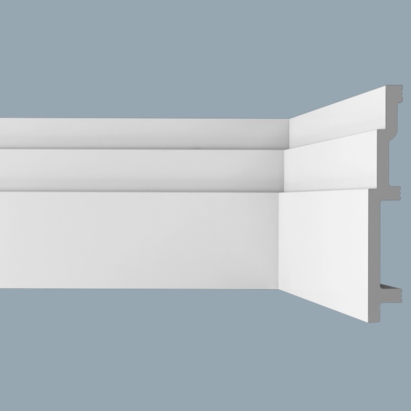 Плинтус напольный из ударопрочного полимера П13 140-20