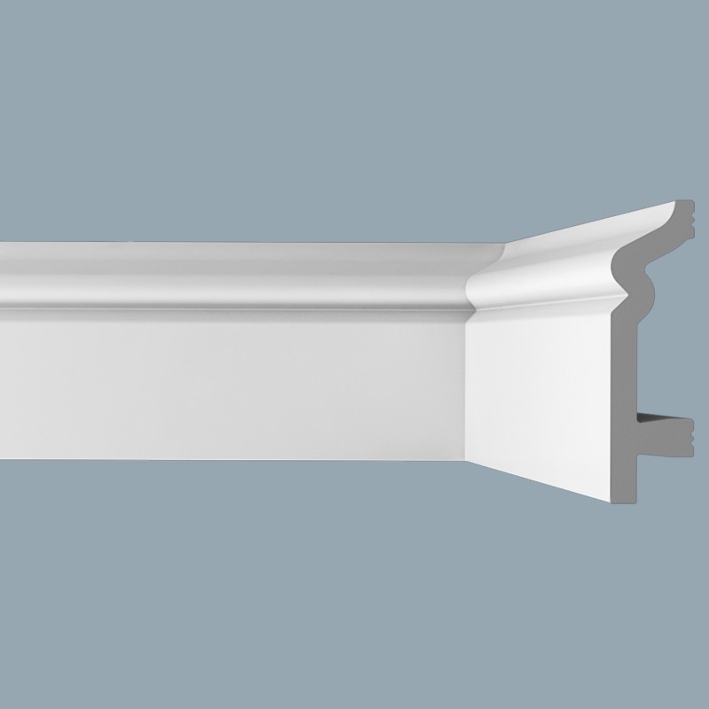 Плинтус напольный из ударопрочного полимера П2 80-22