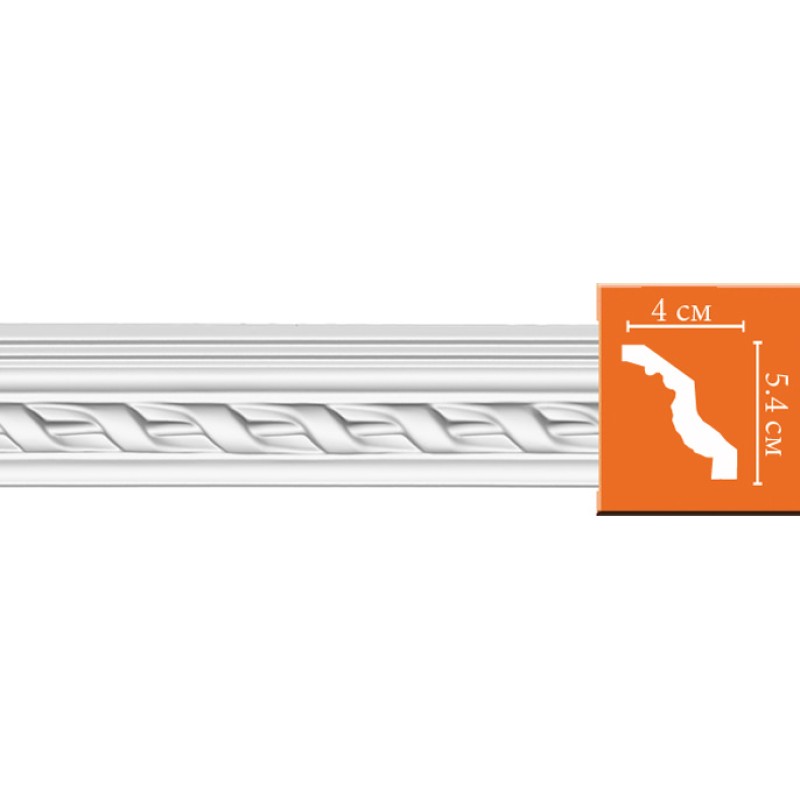 95081/18 FLEXIBLE плинтус DECOMASTER-2 (54х40х2400мм)