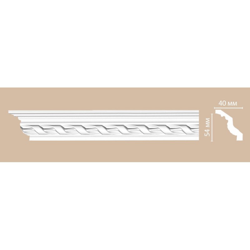 95081/18 FLEXIBLE плинтус DECOMASTER-2 (54х40х2400мм)
