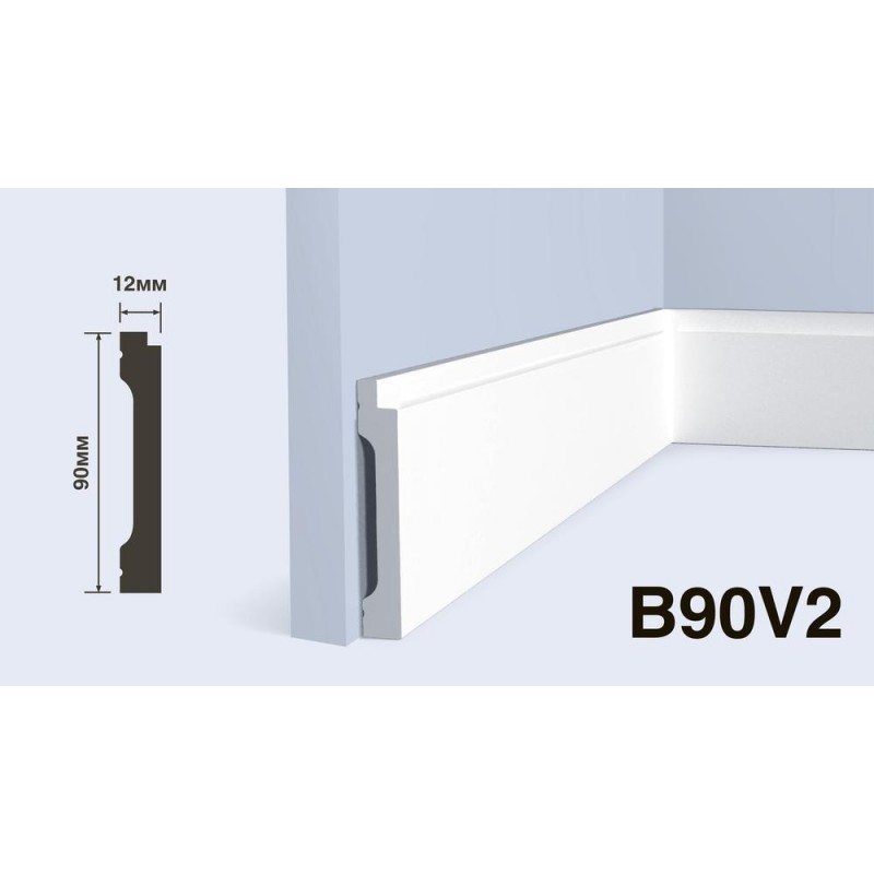 Плинтус Hiwood B90V2 90*14*2000 мм