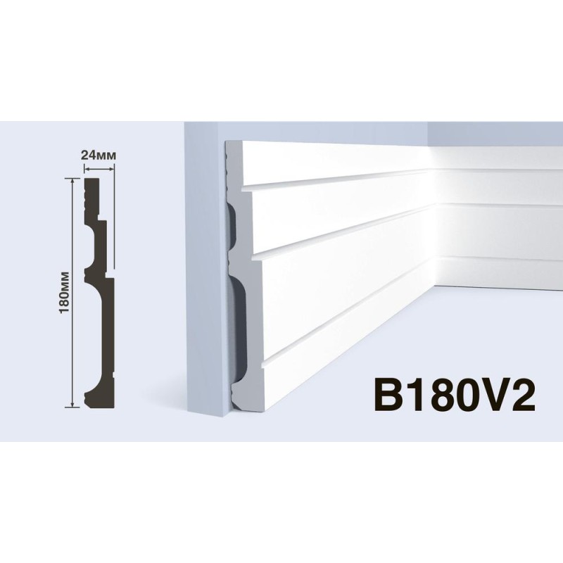 Плинтус Hiwood B180V2 180*24*2000 мм