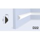 Молдинг Hiwood D22-NP (22мм х 10мм х 2м)