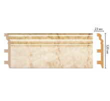 D233-80 ШК/8 Плинтус напольн.DECOMASTER(120*23*2400 мм) в Новосибирске