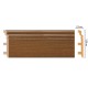 D233-85 ШК/8 Плинтус напольн.DECOMASTER(120*23*2400 мм)