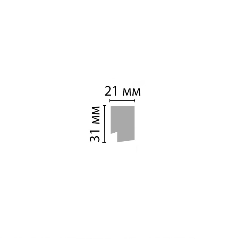 Молдинг DECOMASTER D405-1629 ДМ(31*21*2900 мм)