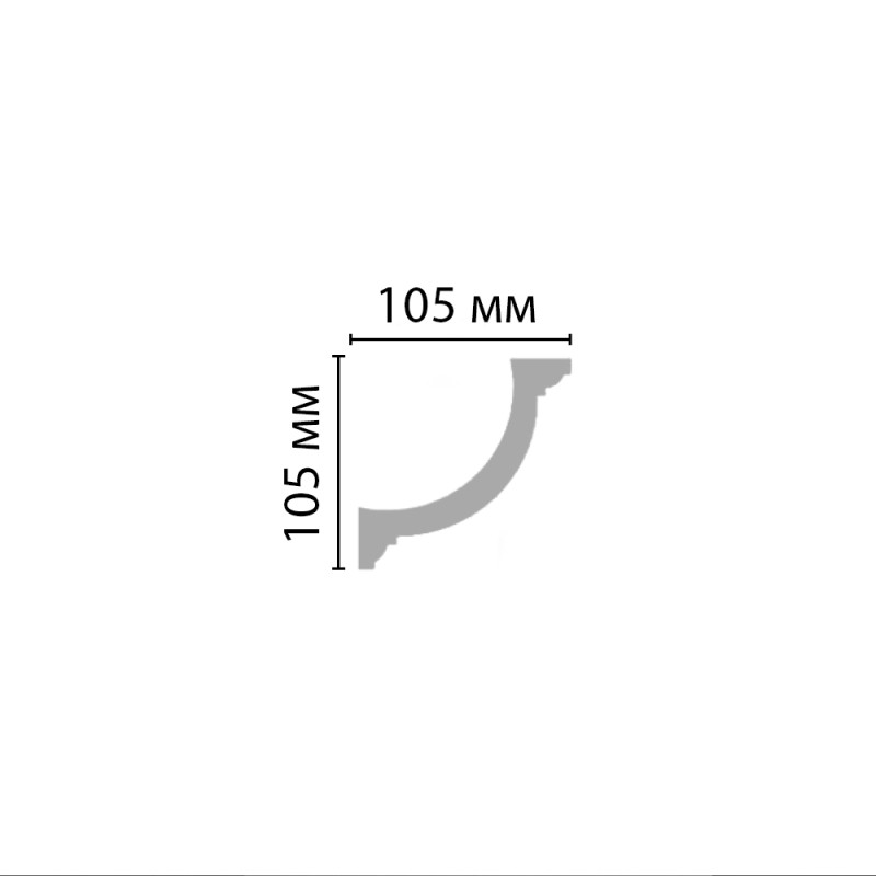 96689/24 плинтус DECOMASTER-2 (105х105х2400мм)
