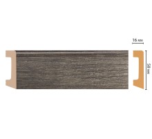 D234-86 ШК/15 Плинтус напольн.DECOMASTER(58*16*2400 мм) в Новосибирске