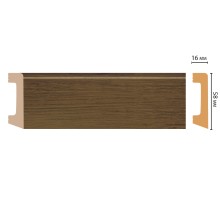 D234-88 ШК/15 Плинтус напольн.DECOMASTER(58*16*2400 мм) в Новосибирске