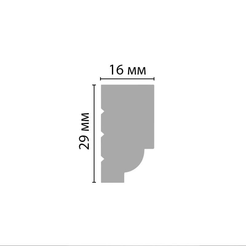 D011/56 Молдинг ДМ(29*16*2000 мм)