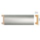 D234-375 ШК/15 Плинтус напольн.DECOMASTER(58*16*2400 мм)