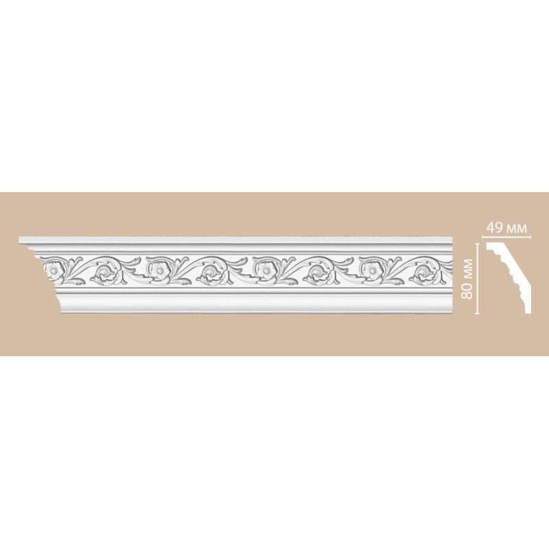 DT 14/12 FLEXIBLE плинтус DECOMASTER-2 (80х49x2400мм)