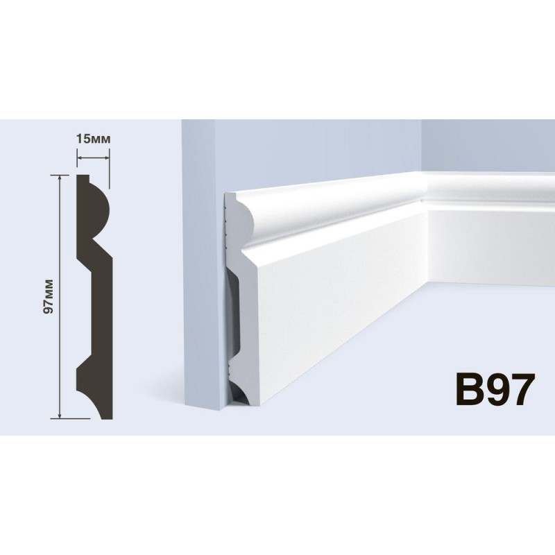 Плинтус Hiwood B97 97*15*2000 мм