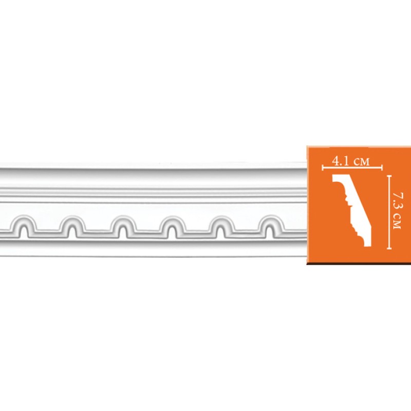 95112/10 FLEXIBLE плинтус DECOMASTER-2 (73х41х2400мм)