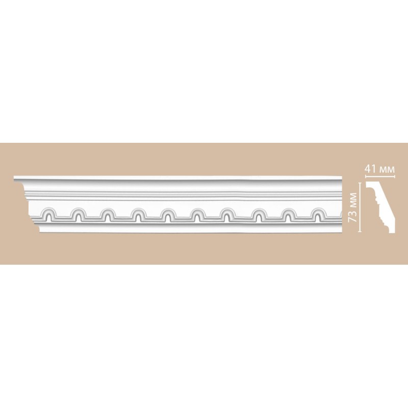 95112/10 FLEXIBLE плинтус DECOMASTER-2 (73х41х2400мм)