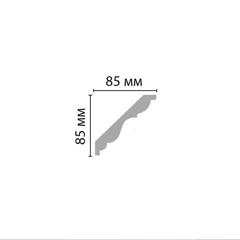 96406/32 плинтус DECOMASTER-2 (85х85х2400мм) [DP 338]
