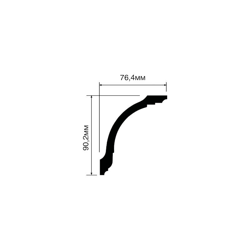 Карниз Hiwood A118 (90,2мм х 76,4мм х 2,0м.)