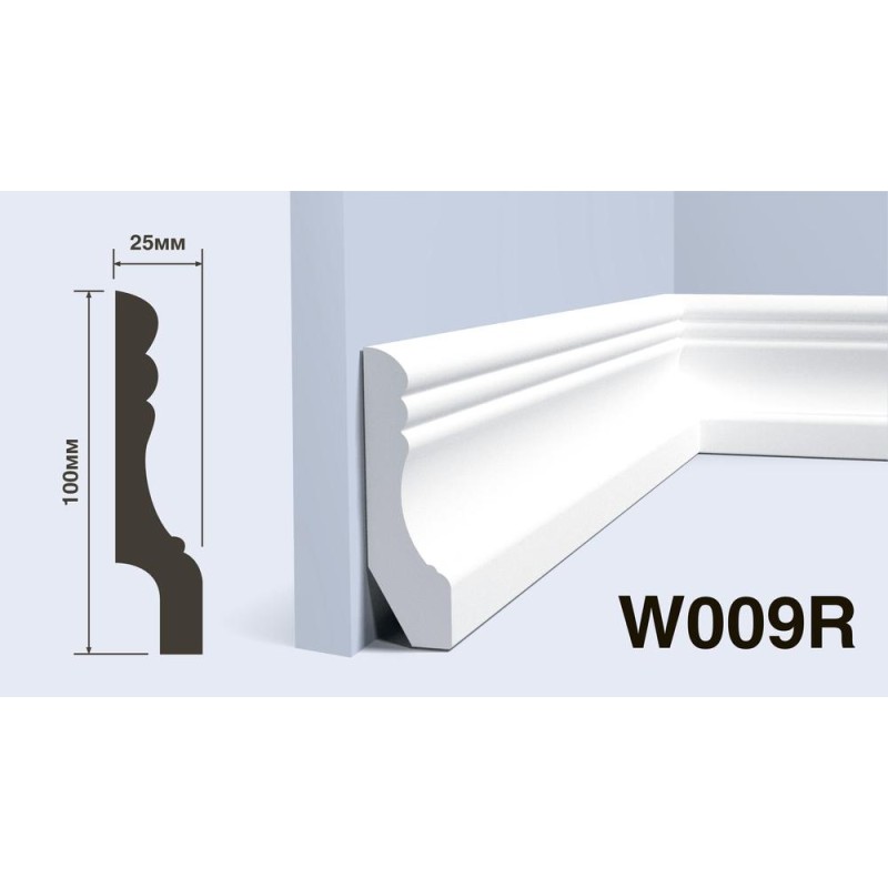 Плинтус Hiwood W009R 100*25*2000 мм