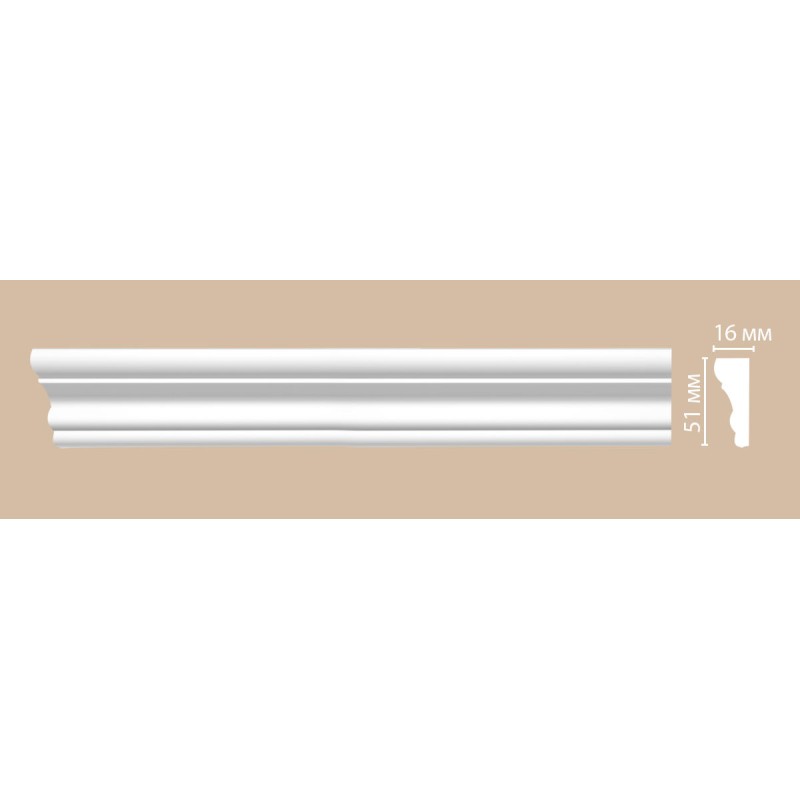 97164/36 FLEXIBLE молдинг DECOMASTER-2 (51х16х2400мм)