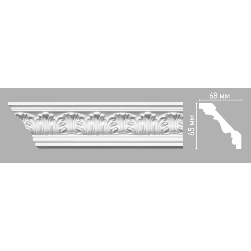 95018 ШК/50 плинтус DECOMASTER-3 (65х68х2400мм)