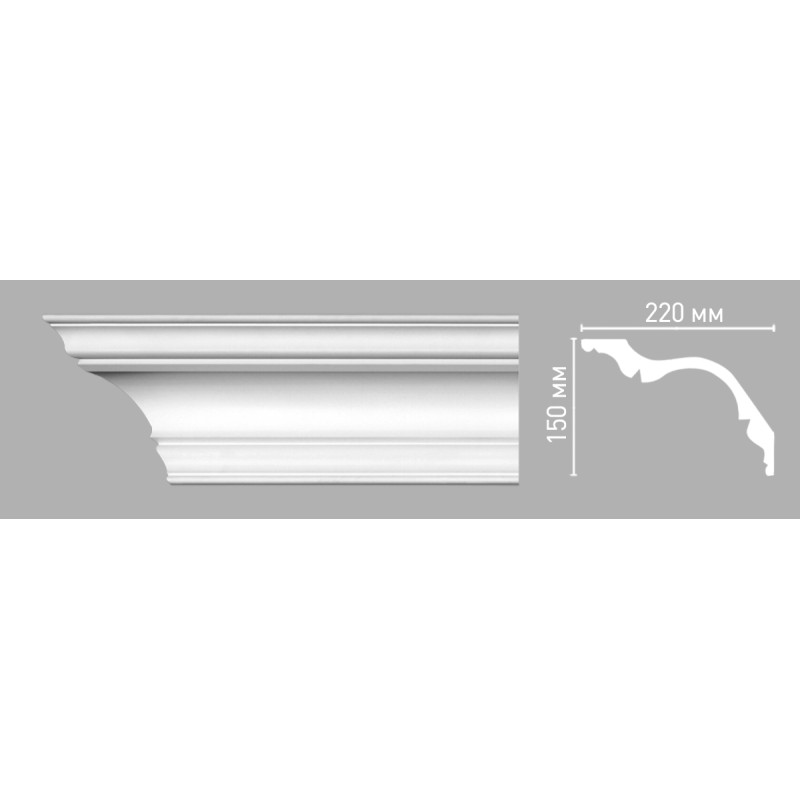 96276 ШК/10 плинтус DECOMASTER-3 (150х220х2400мм)