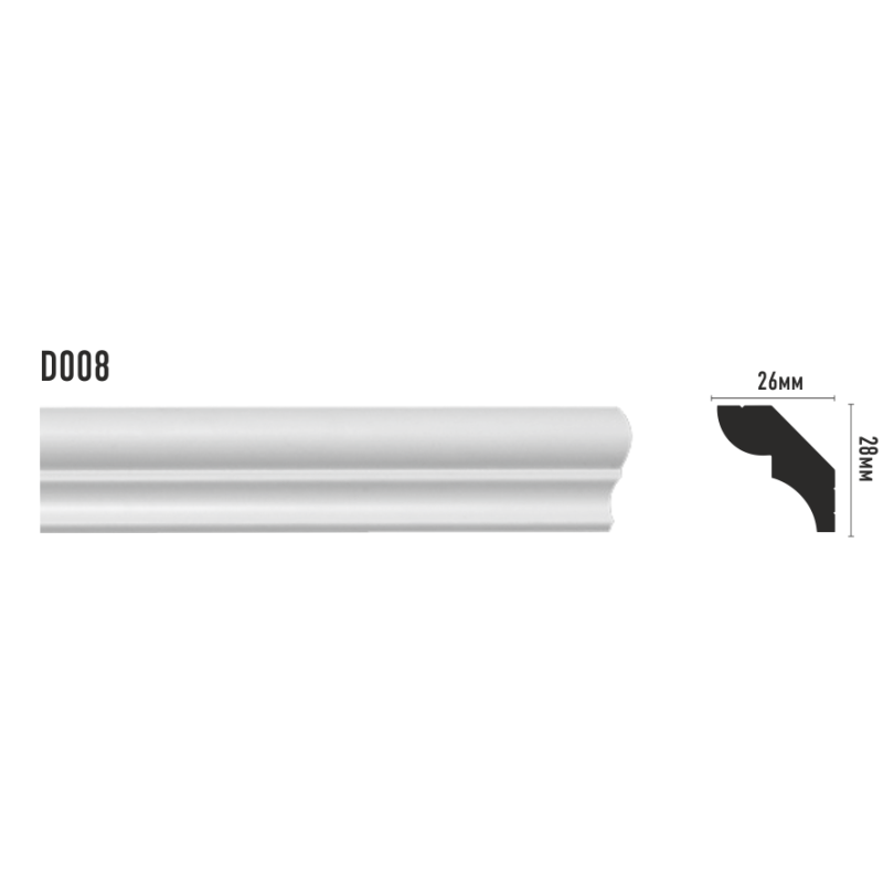 D008/63 Плинтус(26*28*2000 мм)