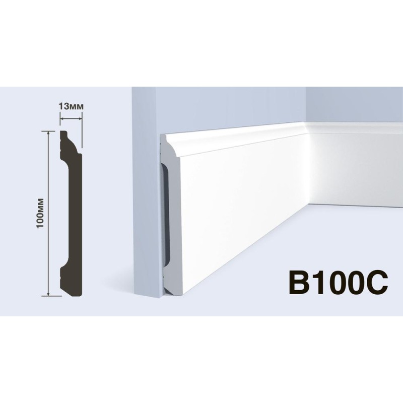 Плинтус Hiwood B100C 100*13*2000 мм