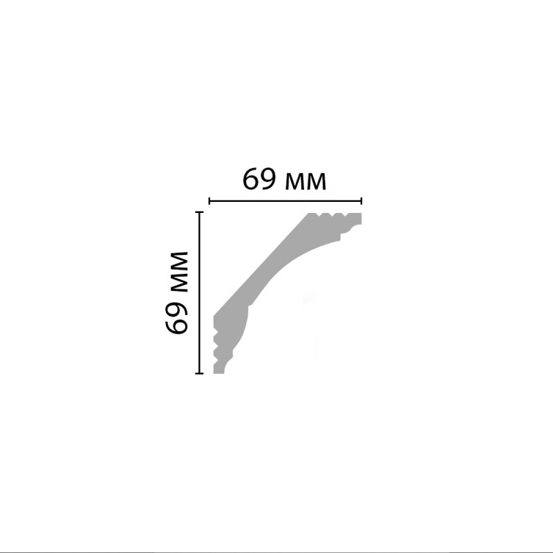 D100/14 Плинтус ДМ(69*69*2000 мм)