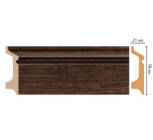 D122-966 ШК/16 Плинтус напольн.DECOMASTER(78*21*2400 мм) в Новосибирске