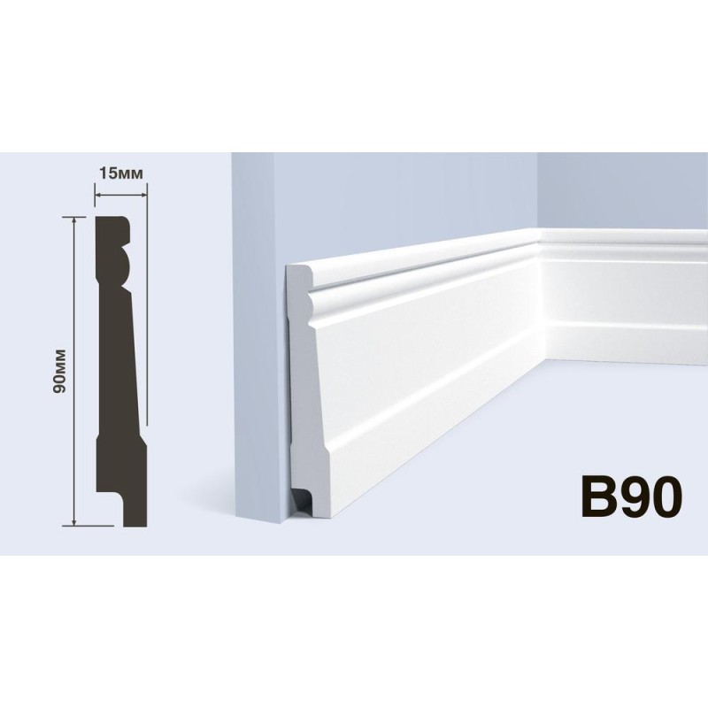 Плинтус Hiwood B90 90*15*2000 мм