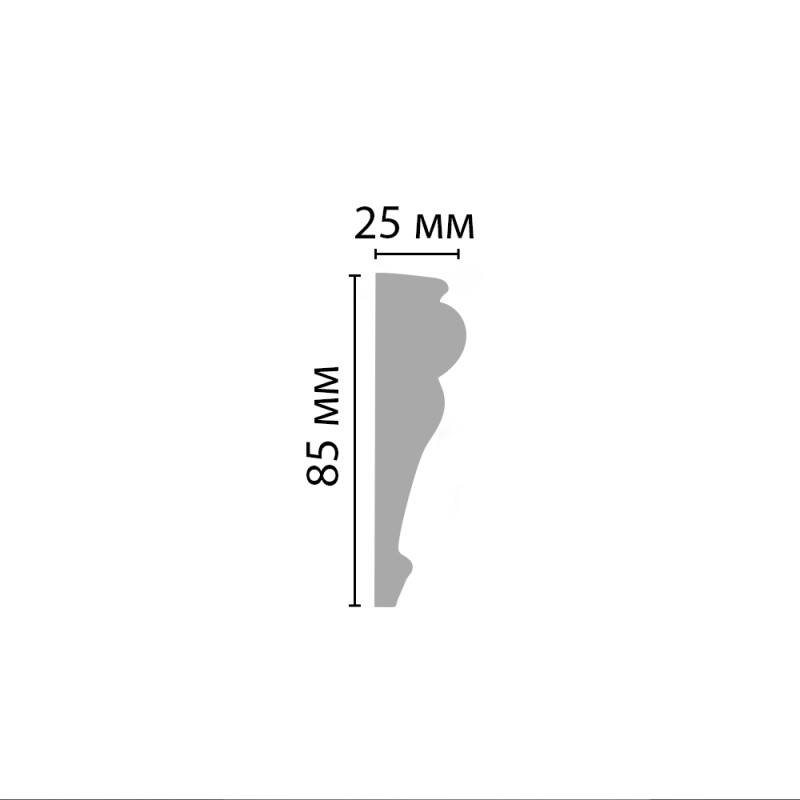 D152/18 Плинтус ДМ(85*25*2000 мм)