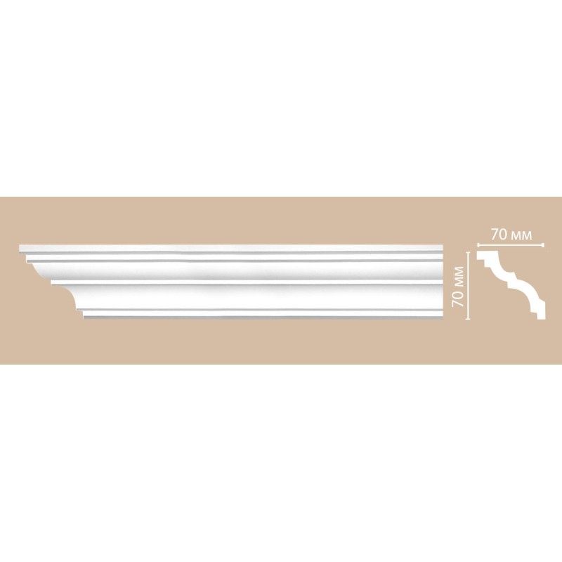 96614/45 плинтус DECOMASTER-2 (70х70х2400мм)