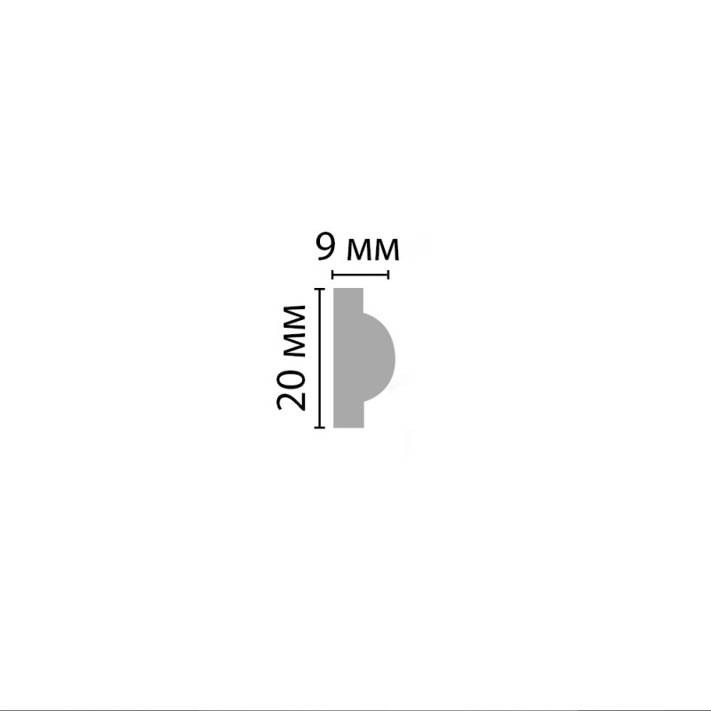 97202/100 FLEXIBLE молдинг DECOMASTER-2 (20х9х2400мм)
