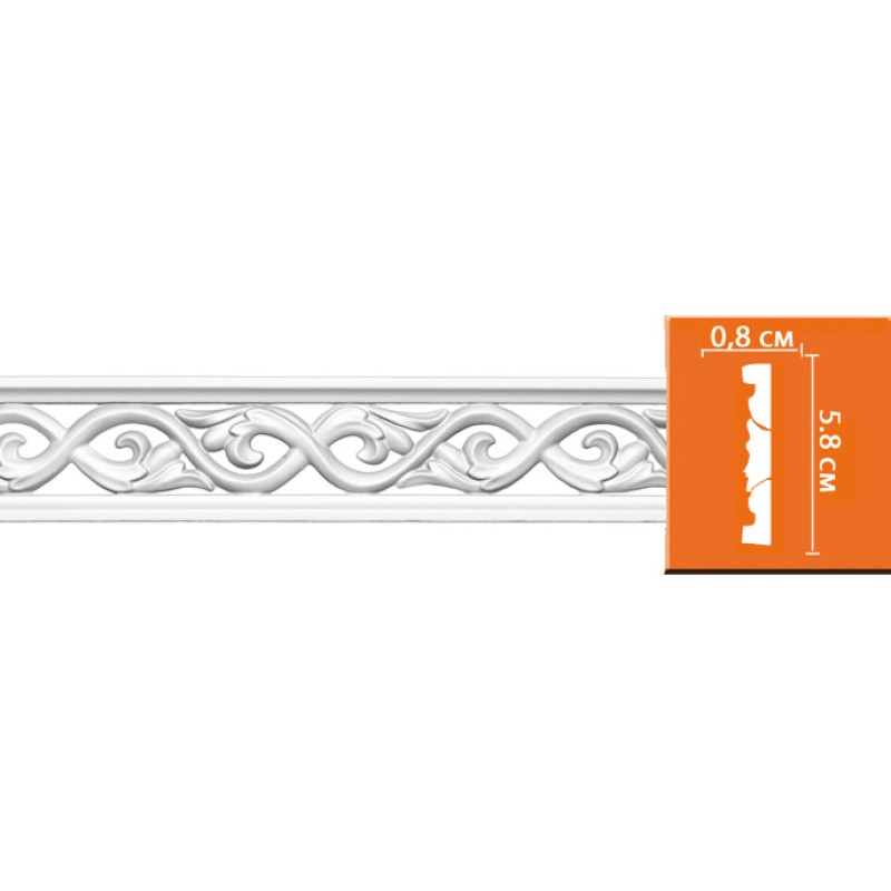 98008/60 молдинг DECOMASTER-2 (58х8х2400мм)