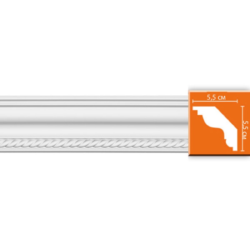 DT 138/17 FLEXIBLE плинтус DECOMASTER-2  (55х55х2400мм)