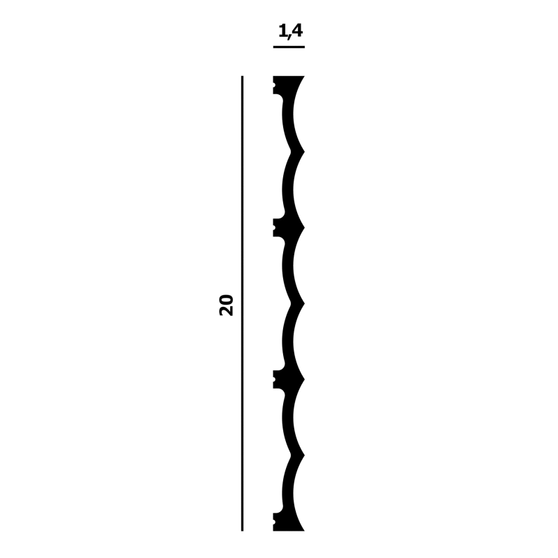 Стеновая панель P232-2800