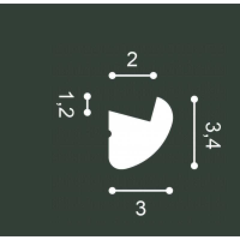 Гибкий карниз скрытого освещения CX188 Orac Decor