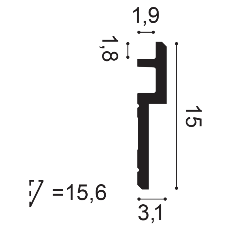 C395 Карниз Steps Orac Decor